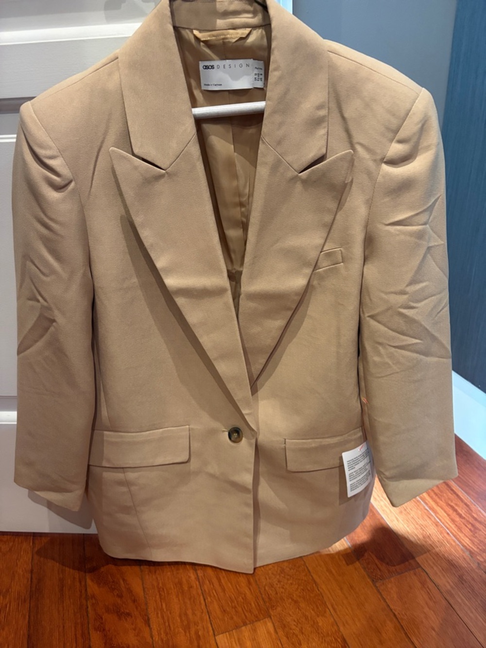 ASOS Beige Single-Button Blazer